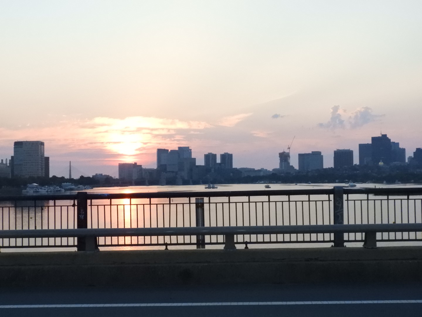 Sunrise looking east along the Charles River in Boston MA  1 of  1 (#9396)