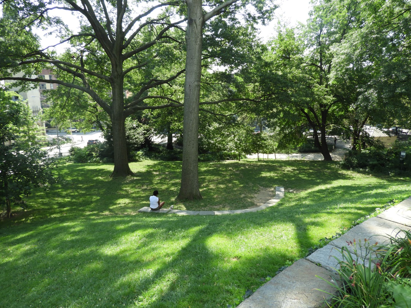 People in the park around the Hamilton-Grange National Historic Home in New York City NY 2 of  6 (#9833)