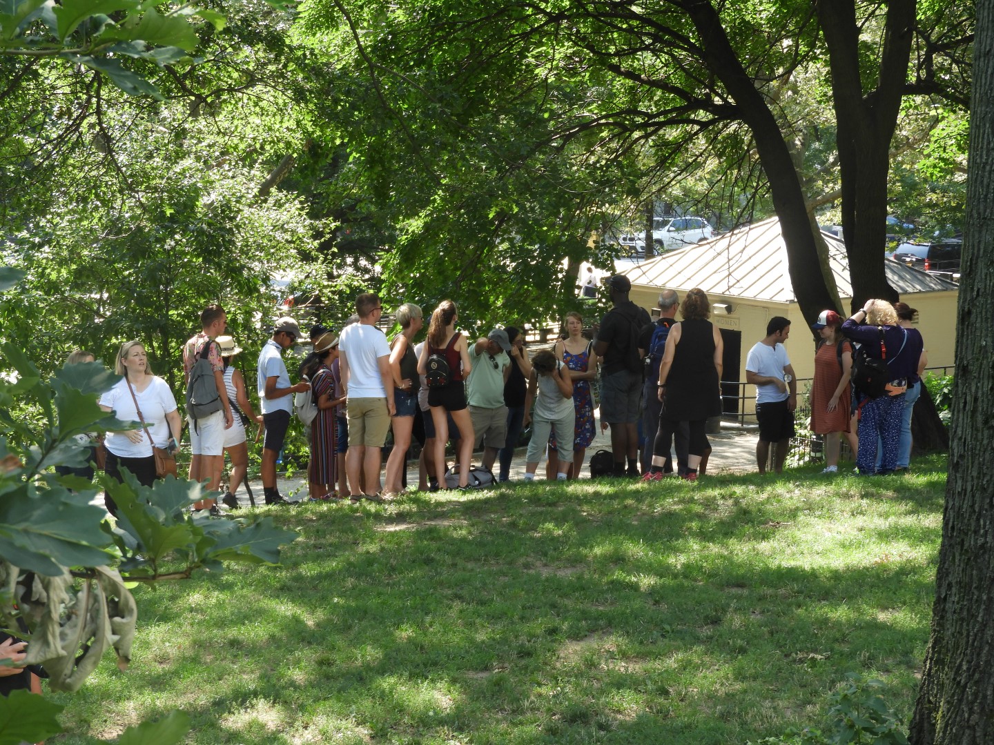 People in the park around the Hamilton-Grange National Historic Home in New York City NY 3 of  6 (#9837)