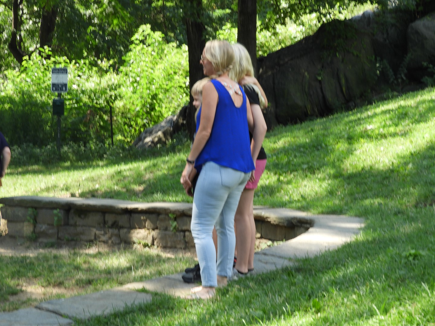 People in the park around the Hamilton-Grange National Historic Home in New York City NY 4 of  6 (#9839)