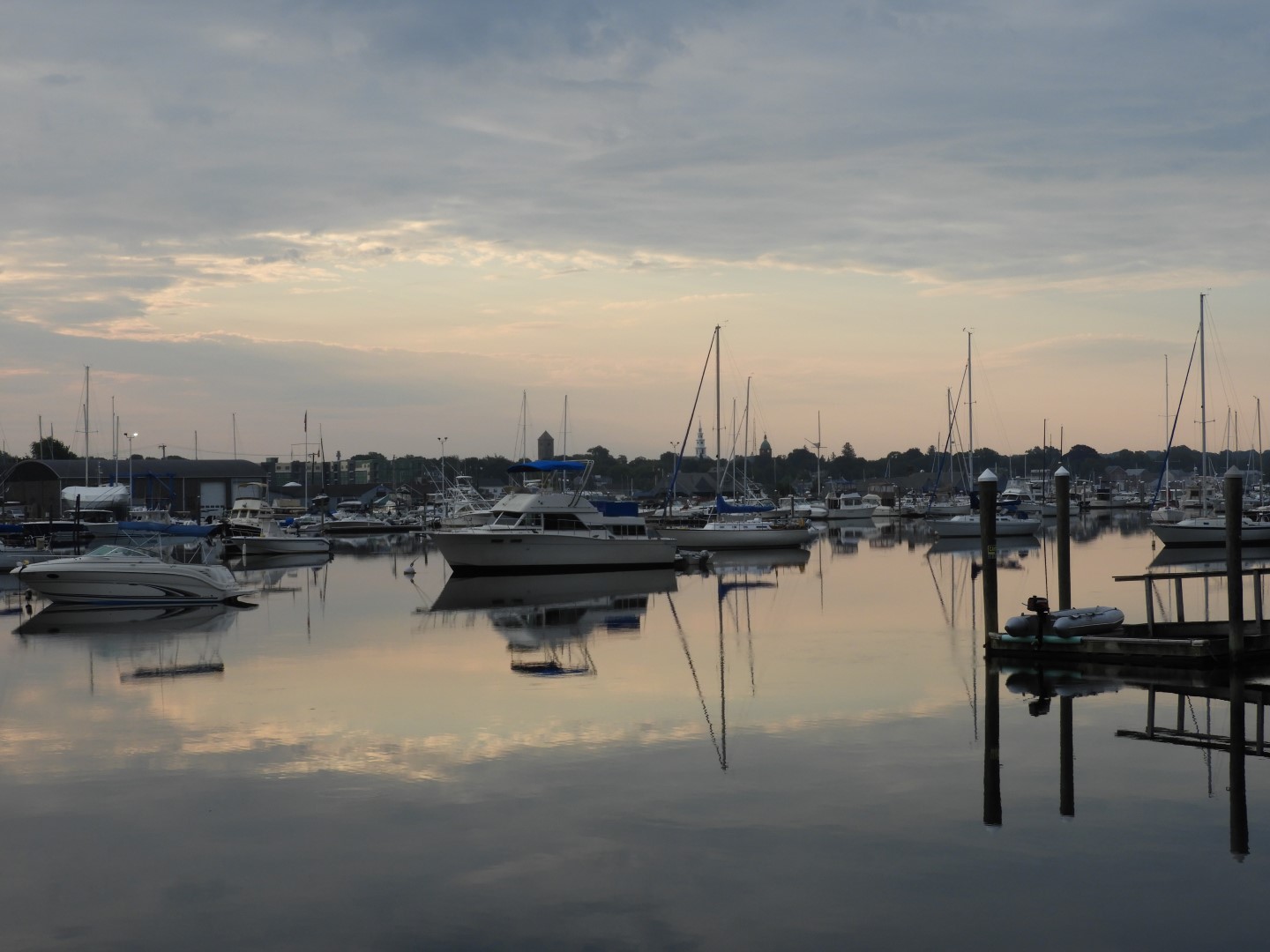 Boats in harbor near Roger Williams National Monument in Providence RI 1 of  6 (#9944)