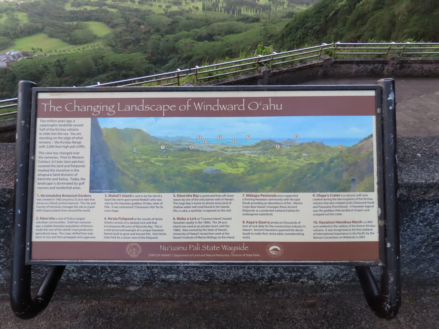 Nuuana Pali Lookout north of Honolulu  9 of 13 (#0136)