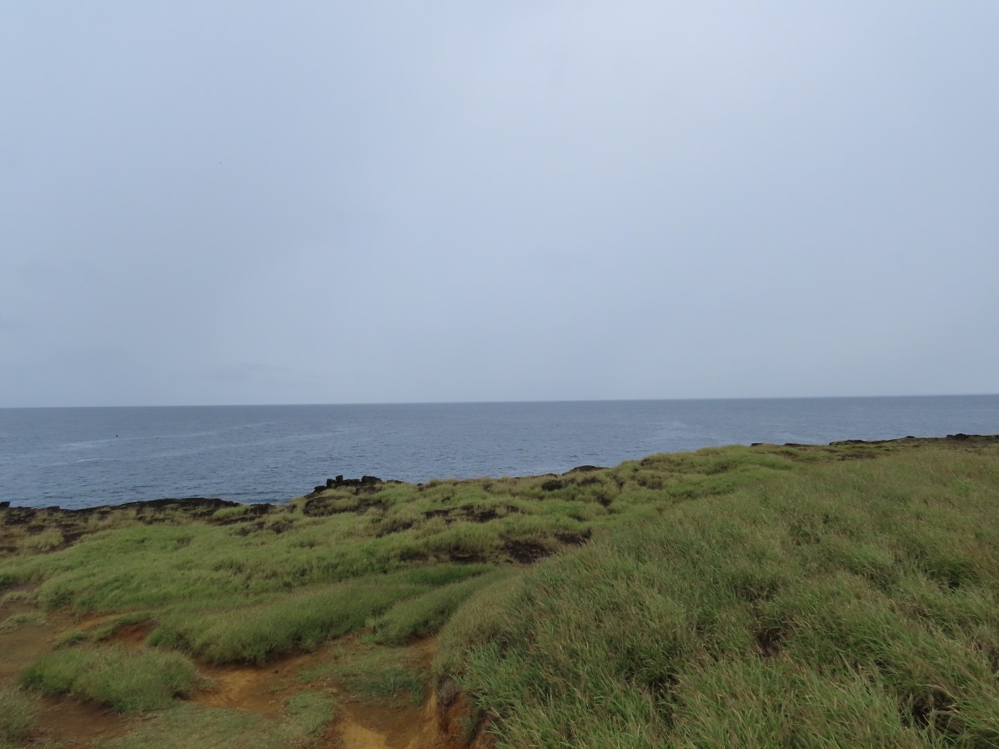 Panoramic view (right to left) at South Point Park on the Big Island of Hawaii  3 of  6 (#0356)