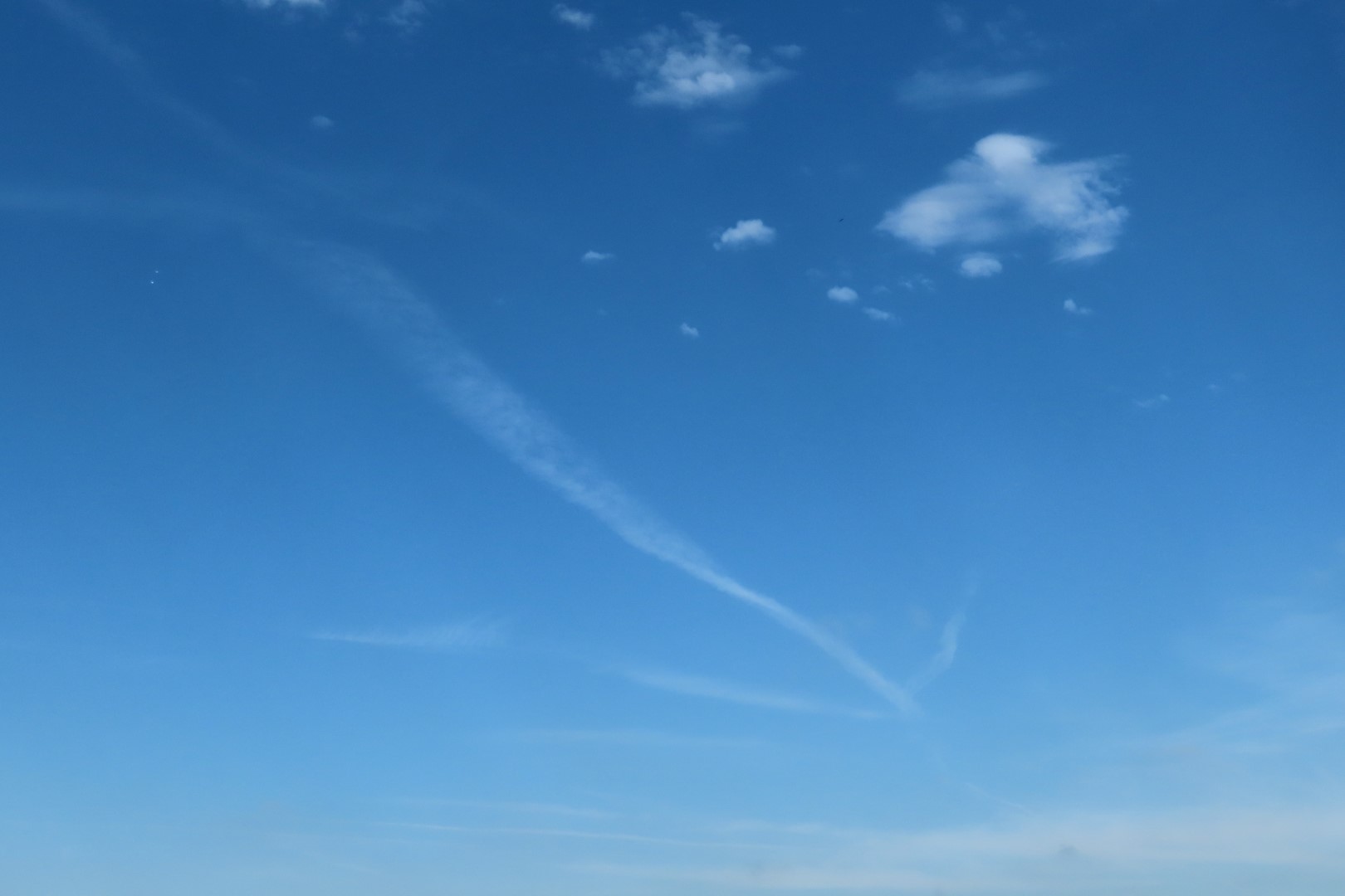 Arrow in Sky Pointing West at Monument Rocks in Western Kansas  1 of  1 (#1317)