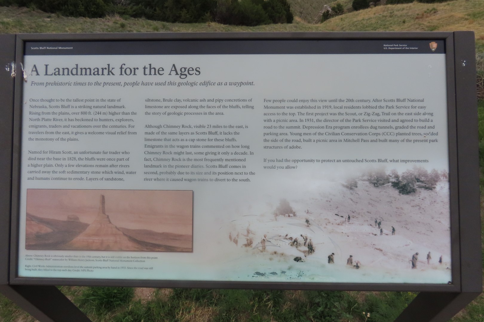 Scotts Bluff National Park in the Panhandle of Nebraska 15 of 28 (#1414)