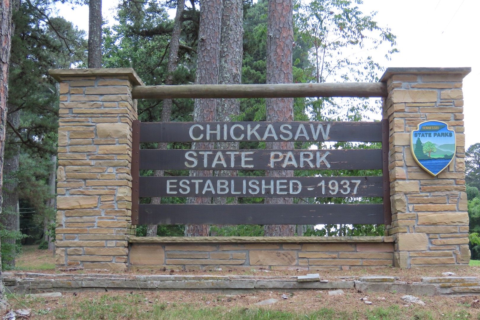 Entry sign for Chickasaw State Park in Tennessee  1 of  1 (#1848)
