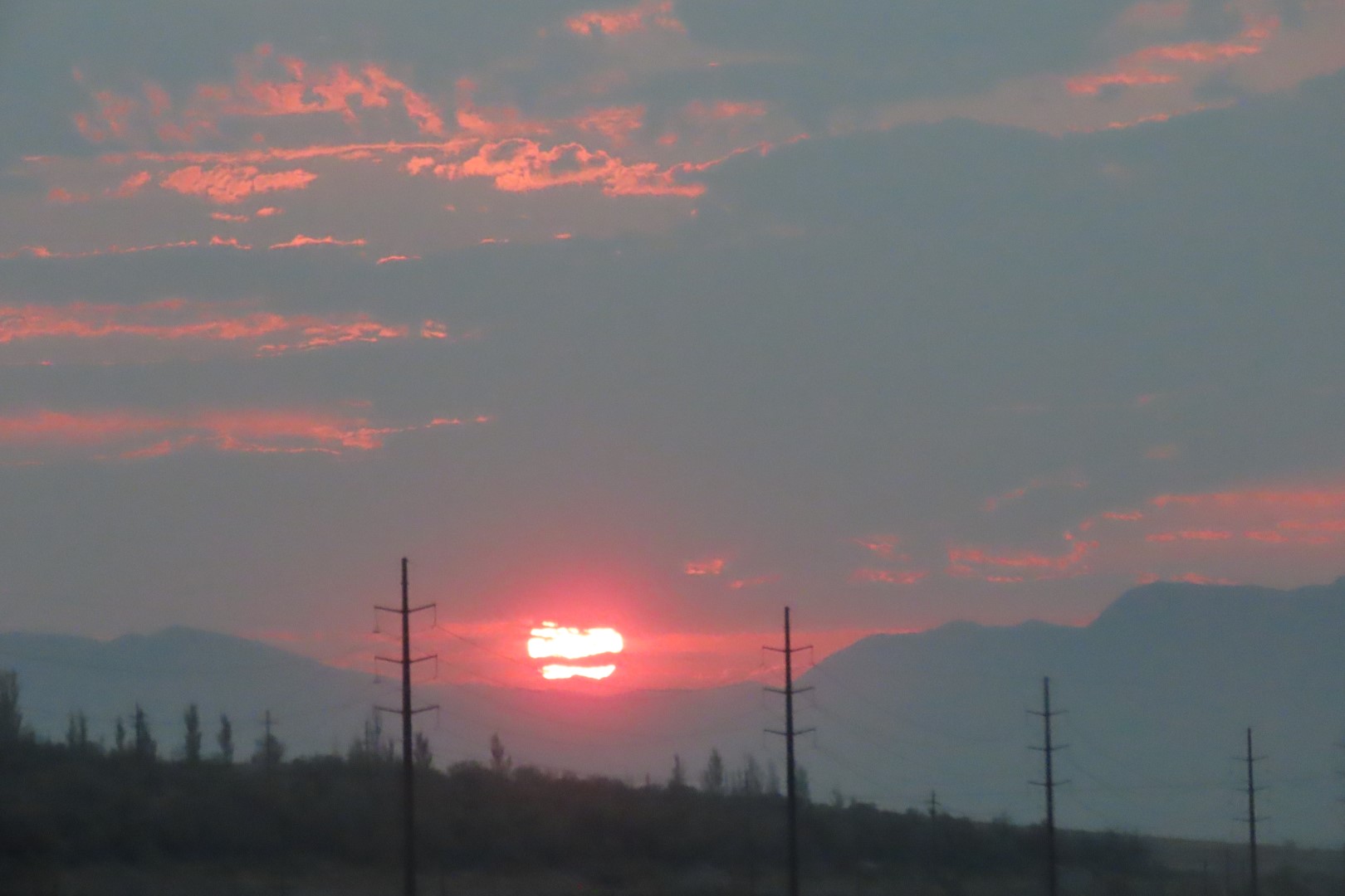 Sunrise just west of Salt Lake City in Utah  1 of  4 (#2066)
