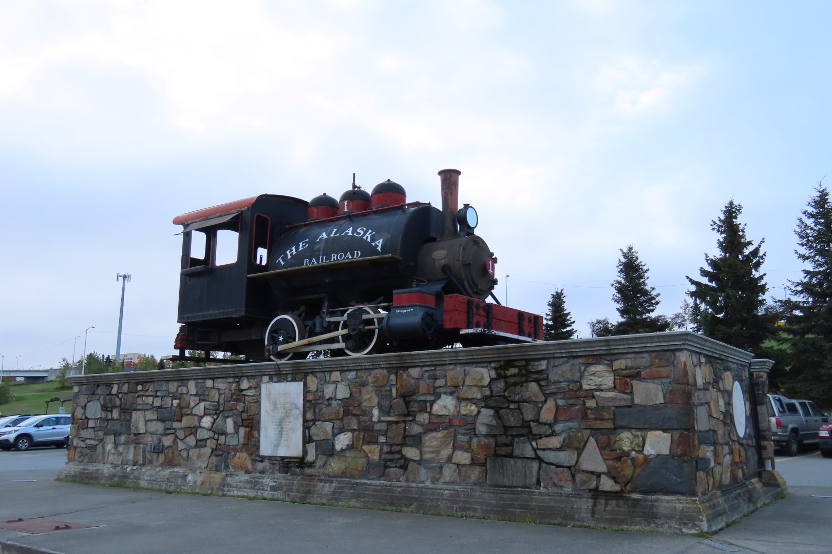 Alaska Railroad Memorial in Anchorage Alaska  1 of  1 (#2228)
