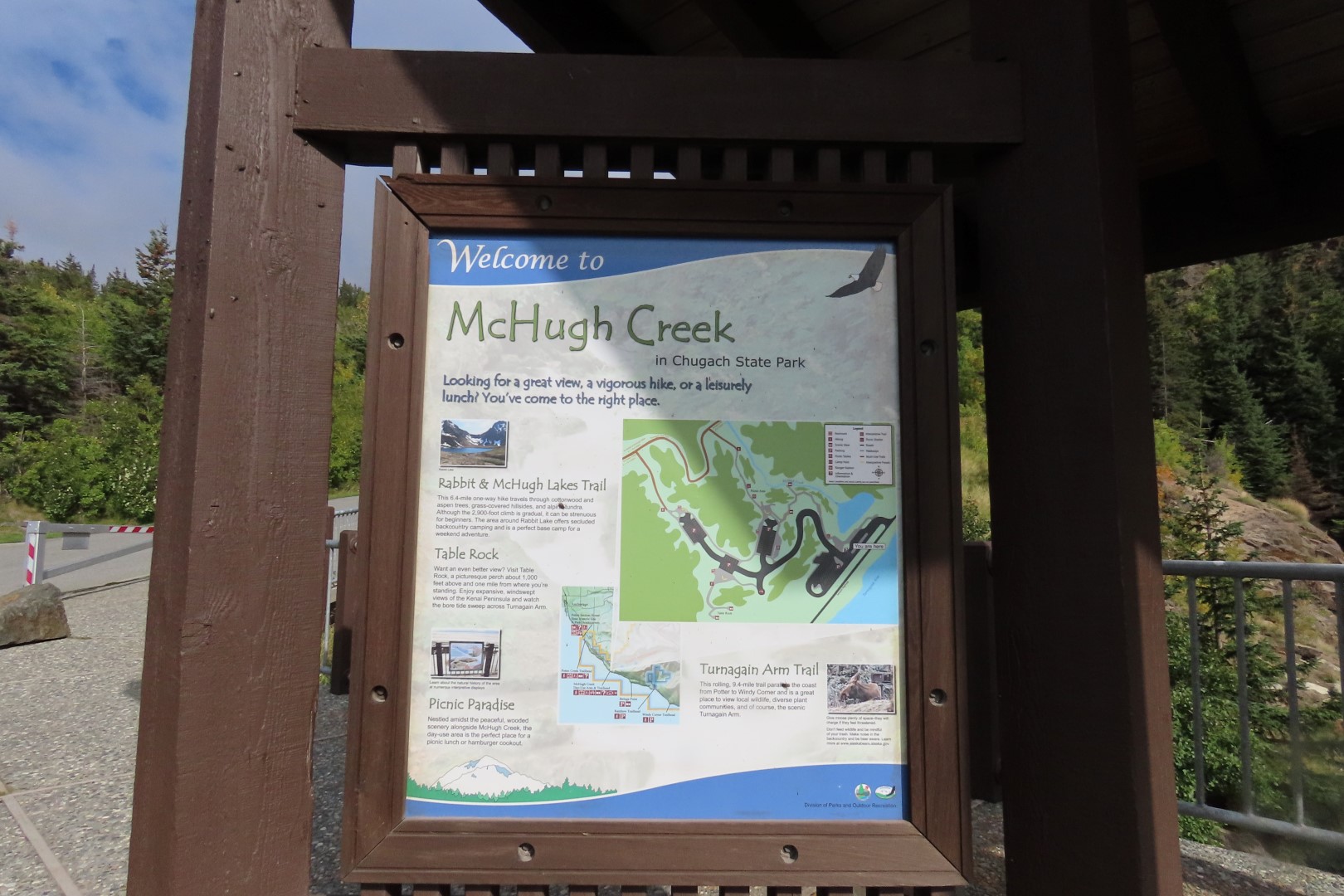 McHugh Creek Trailhead on Seward Highway  1 of 23 (#2308)