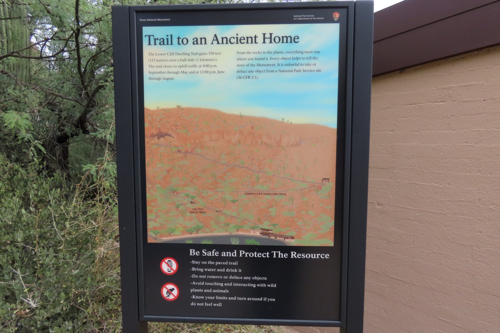 Along Tonto National Park path to the cliff dwellers's home  5 of 28 (#3002)