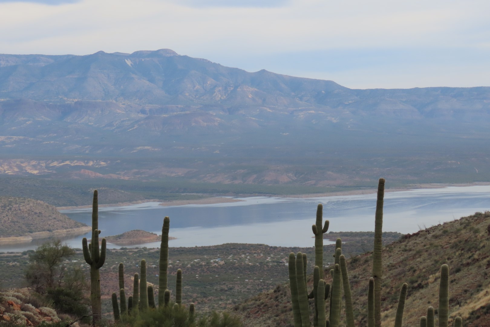 Roosevelt Lake in Arizona seen from Tonto National Park  2 of  7 (#3009)
