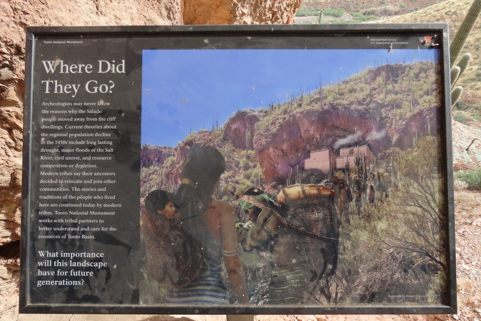 Along Tonto National Park path to the cliff dwellers's home 24 of 28 (#3027)