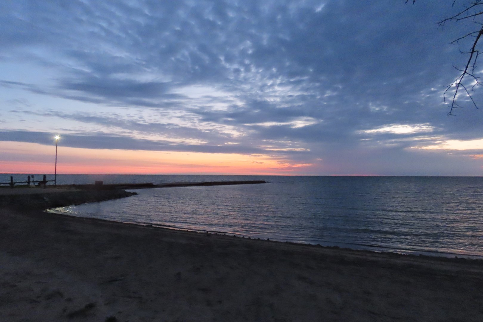 Cloudy Sunrise at Port Hope at the 