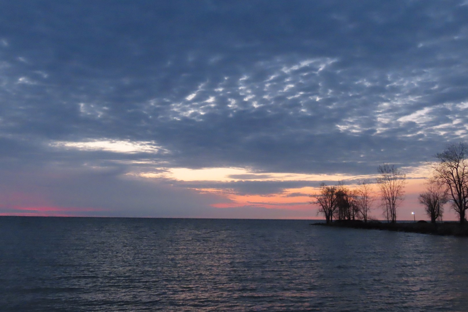 Cloudy Sunrise at Port Hope at the 