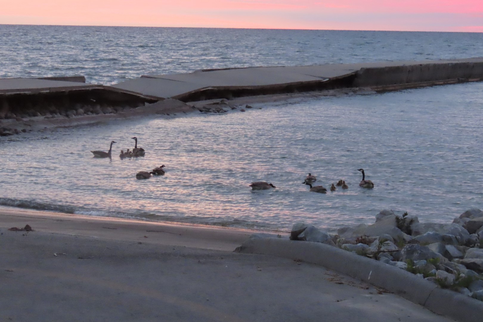 Cloudy Sunrise at Port Hope at the 