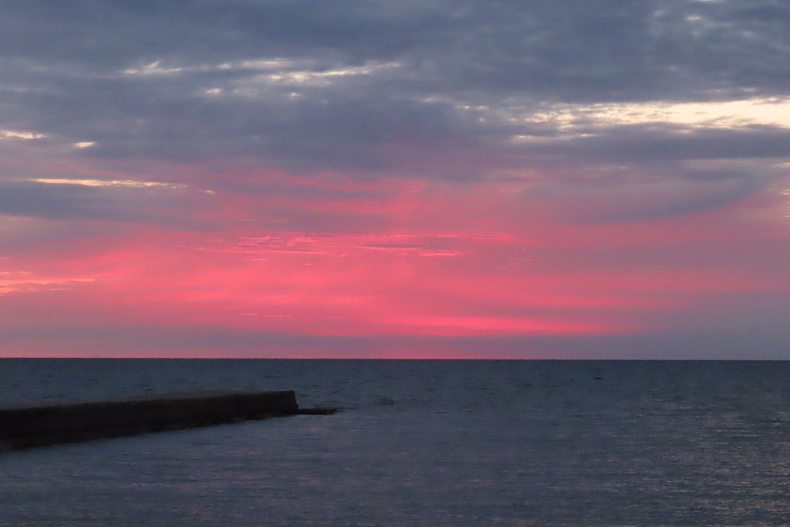 Cloudy Sunrise at Port Hope at the 