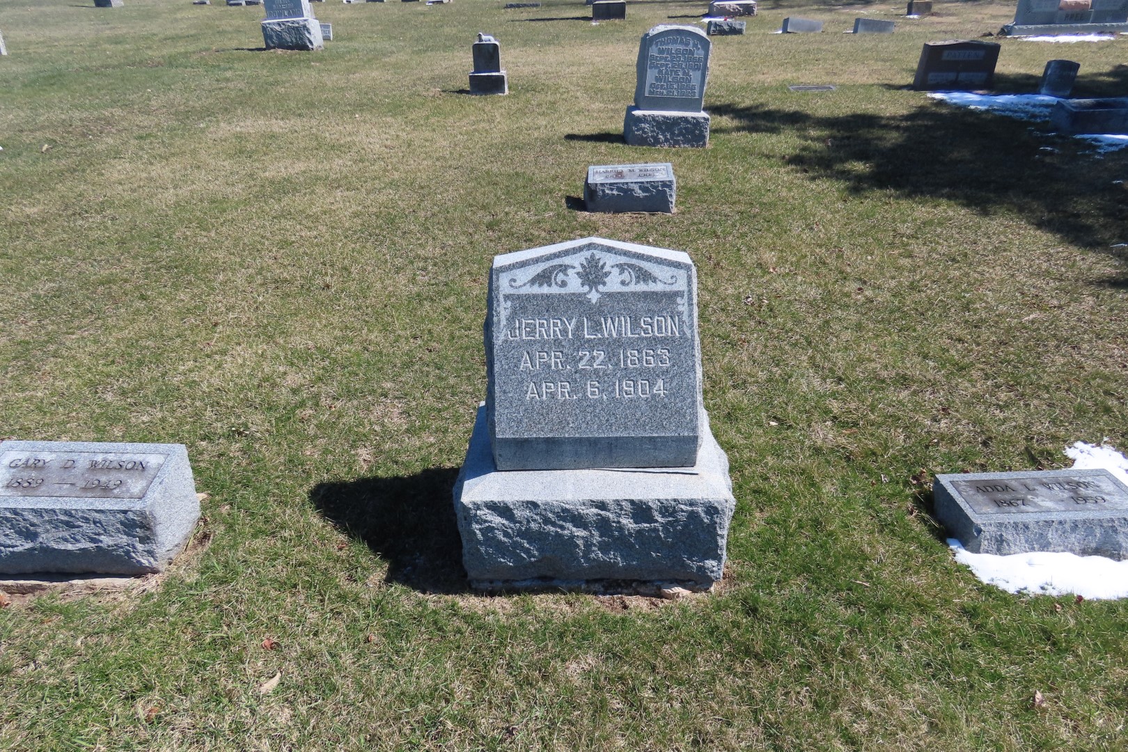 A Jerry Wilson with Gary and Adda in Prairie View Cemetery in Delavan IL  1 of 20 (#5006)