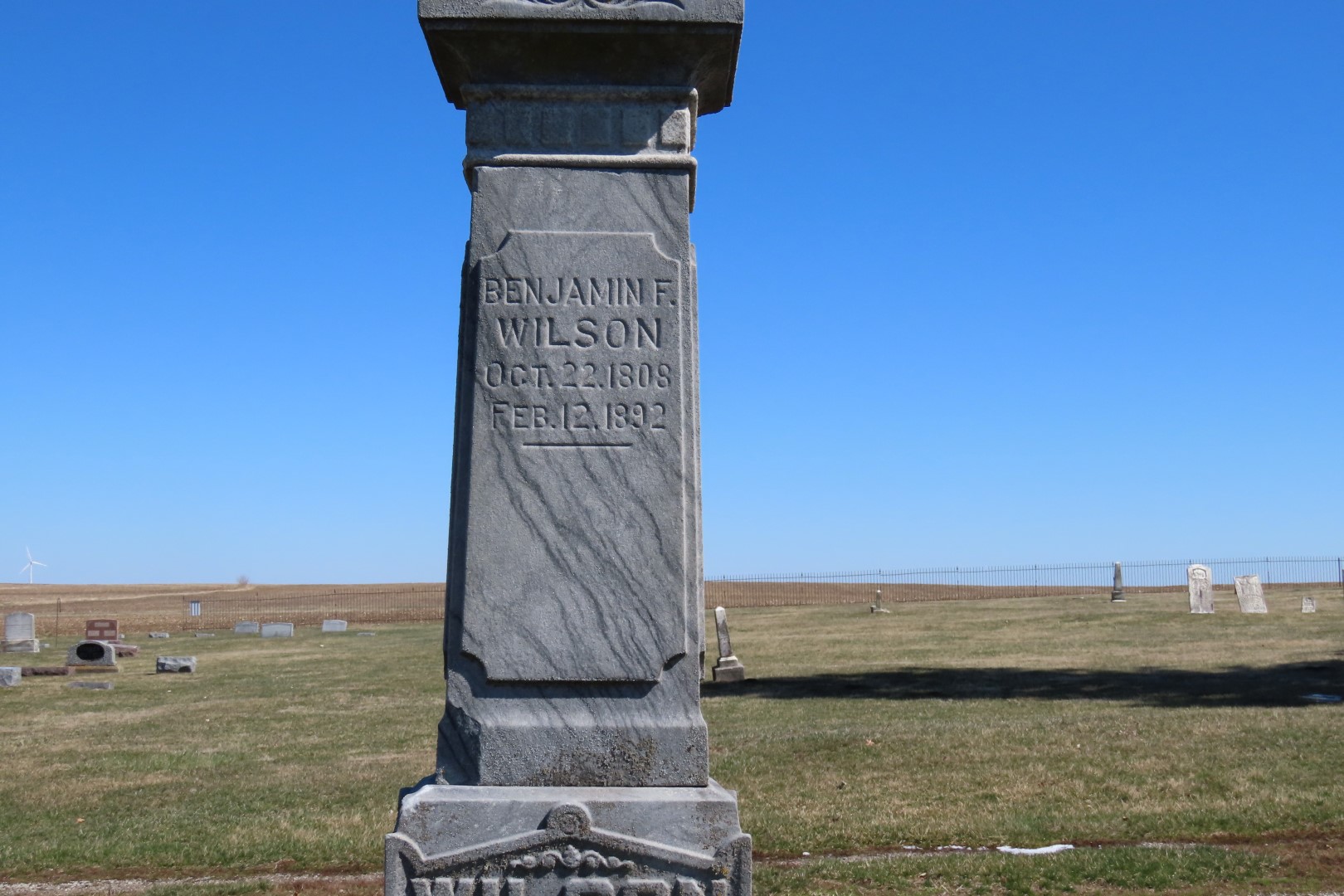 Relatives Benjamin Wilson and Family graves in Prairie View Cemetery in Delavan IL 14 of 20 (#5017)