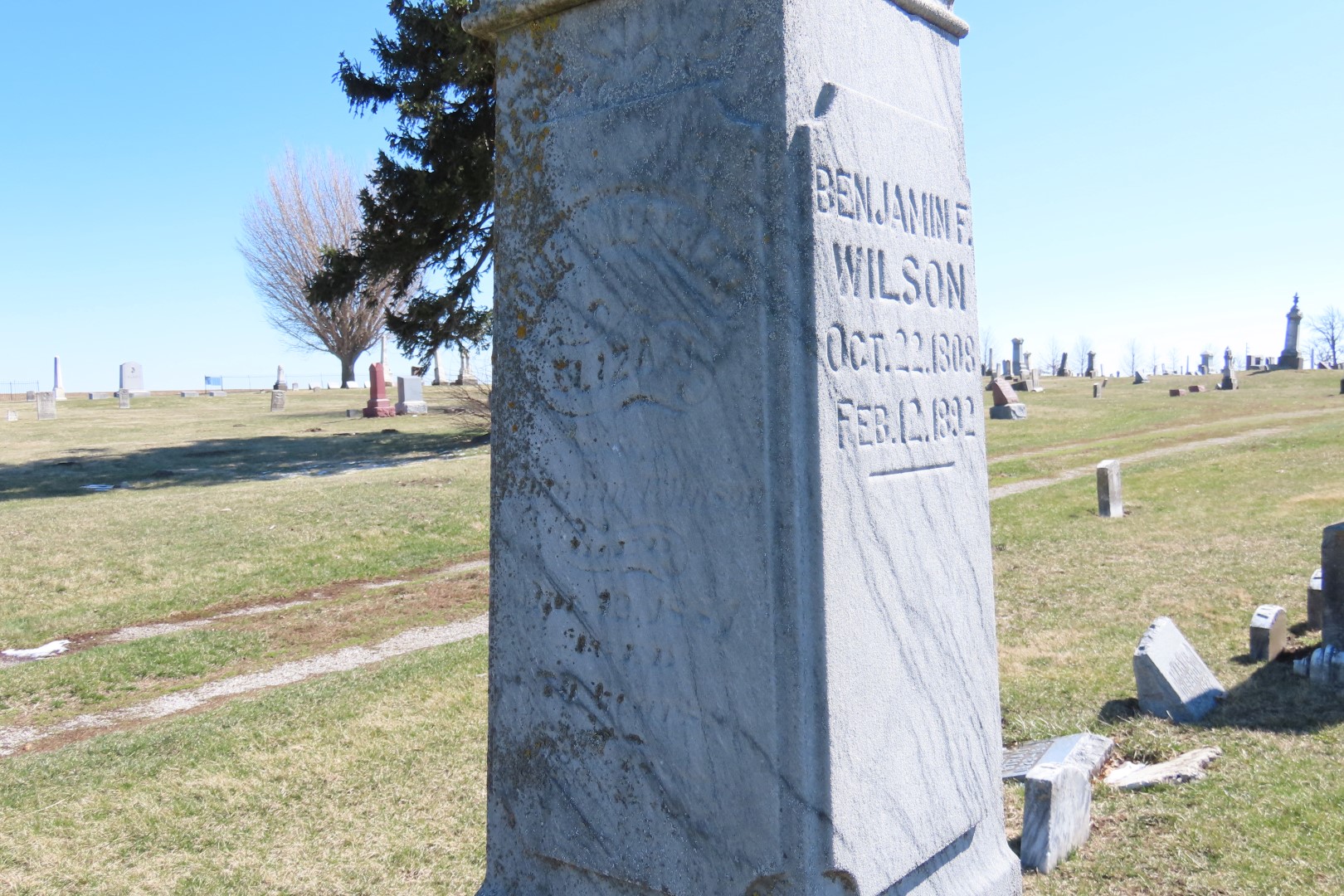 Relatives Benjamin Wilson and Family graves in Prairie View Cemetery in Delavan IL 19 of 20 (#5022)