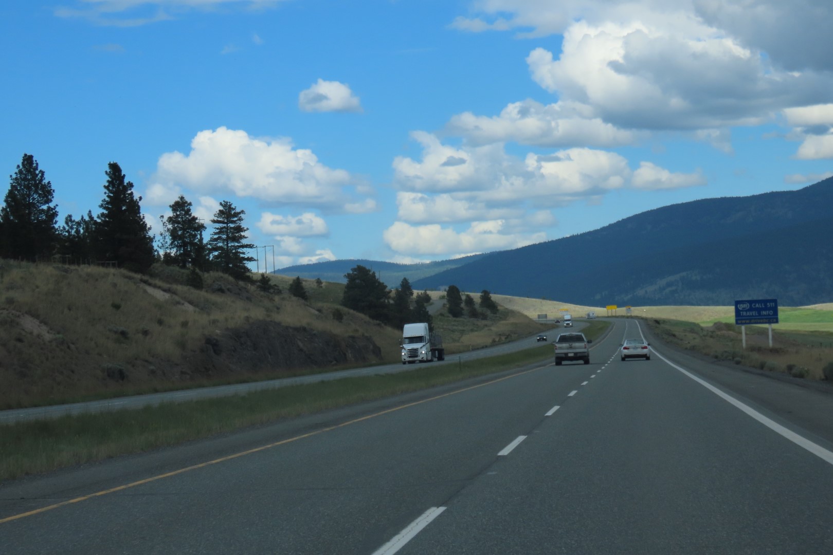 Along eastbound Trans-Canada Highway going to Kamloops British Columbia  1 of  4 (#6186)