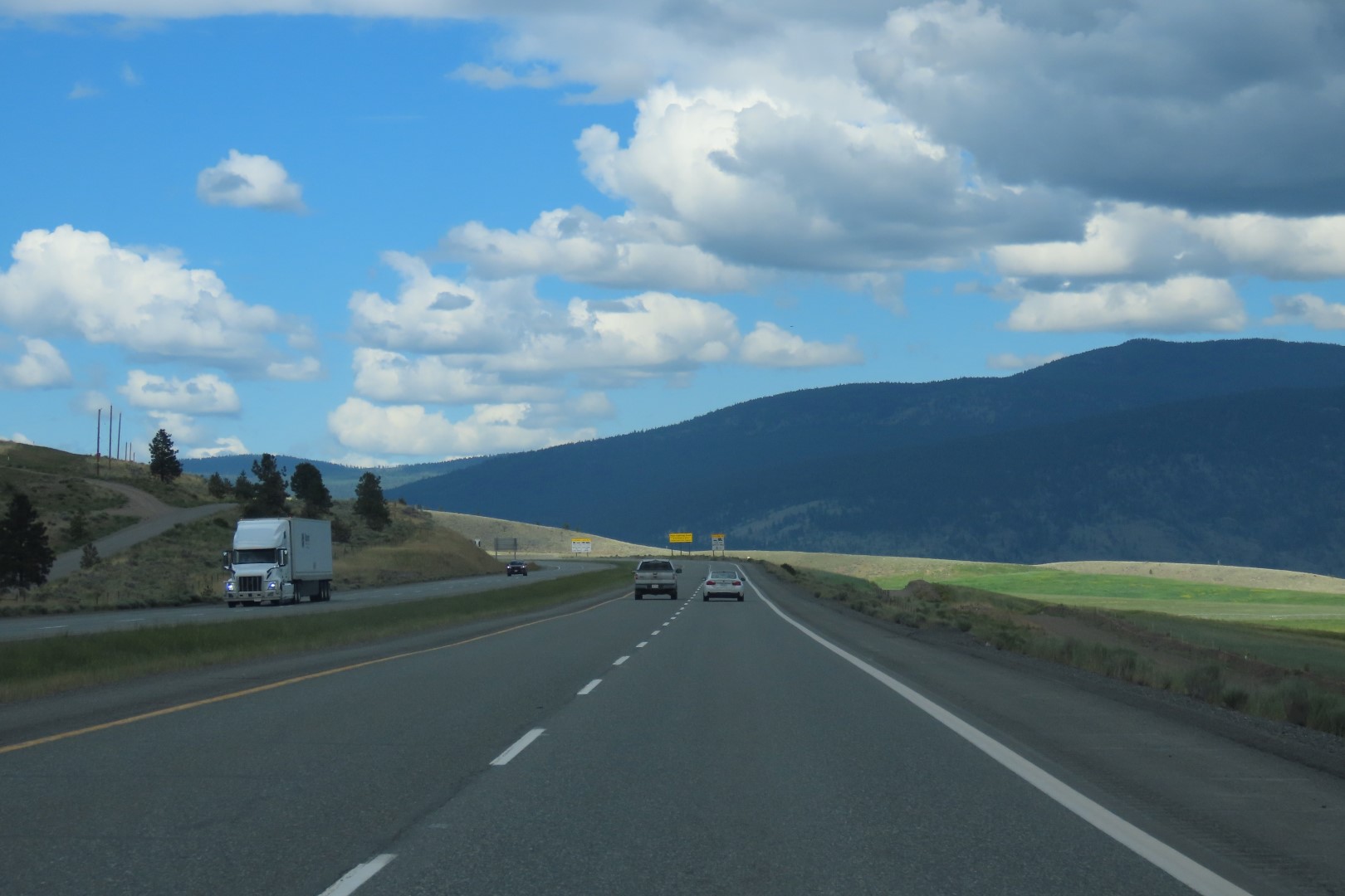 Along eastbound Trans-Canada Highway going to Kamloops British Columbia  2 of  4 (#6187)