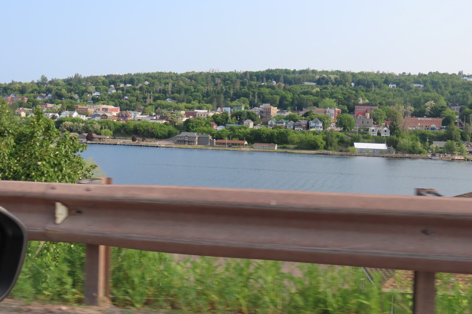 Town of Hancock Michigan seen from Houghton Michigan  2 of  2 (#6492)