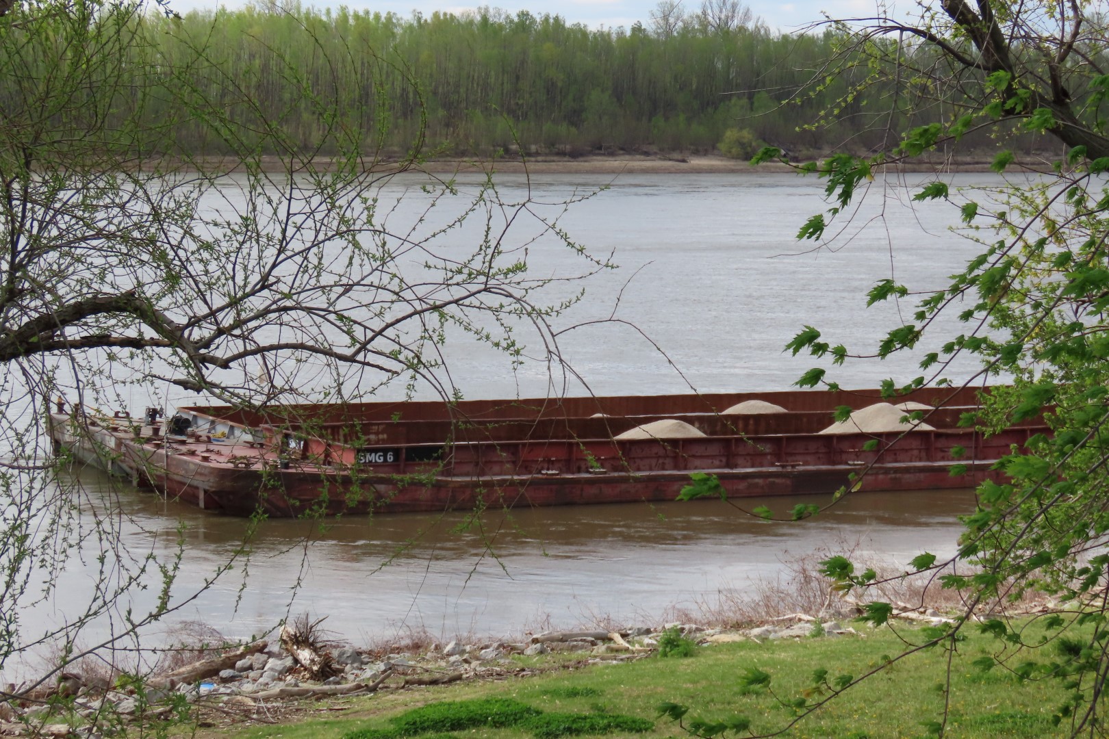 Ohio River meets Mississippi River at Cairo Illinois  6 of  8 (#7449)