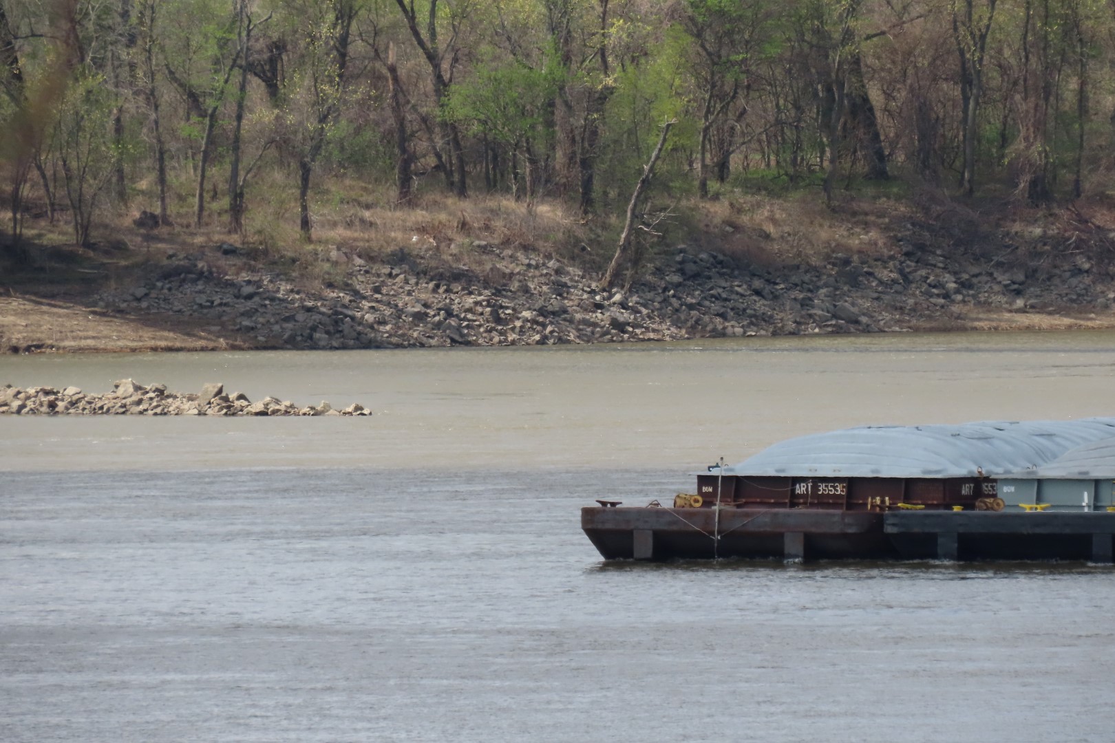 Ohio River meets Mississippi River at Cairo Illinois  7 of  8 (#7450)