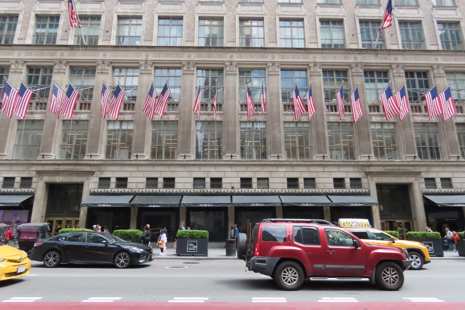 Saks Fifth Avenue and a Church just North of it  1 of  2 (#7933) onmouseover=