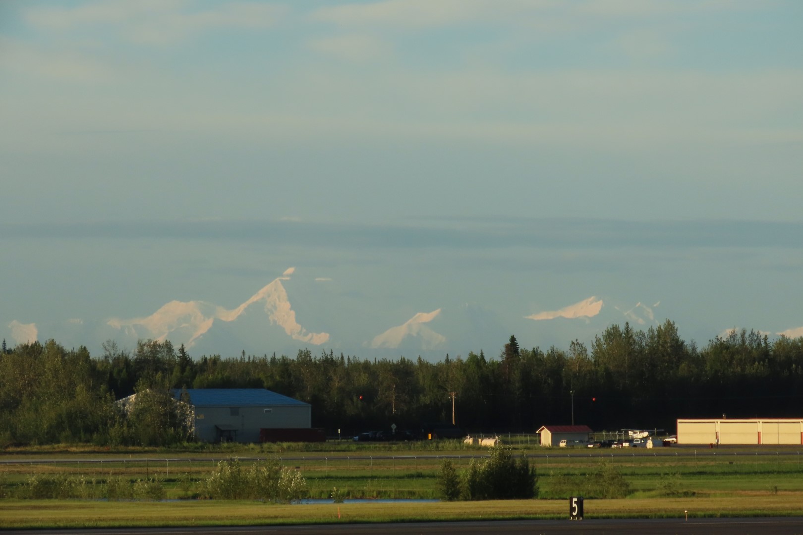 View from Airport in Fairbanks, Alaska  1 of  3 (#8544)